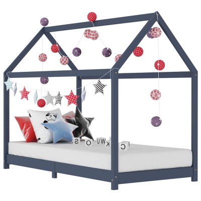Children's bed frame, gray,...