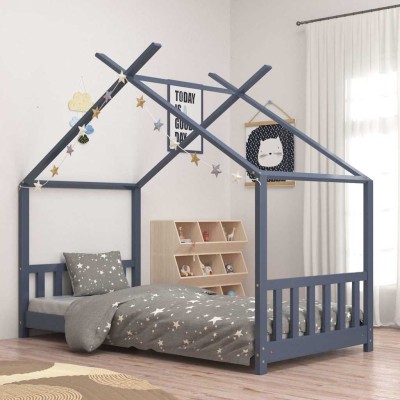 Children's bed frame, gray,...