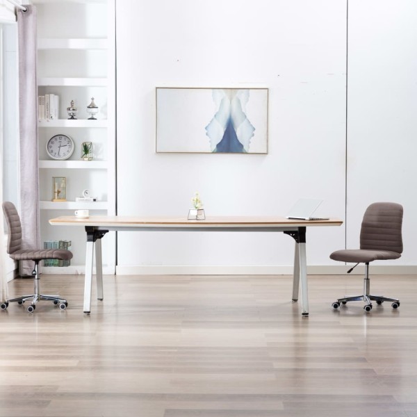 Dining room chairs, 2 pcs., taupe color, fabric