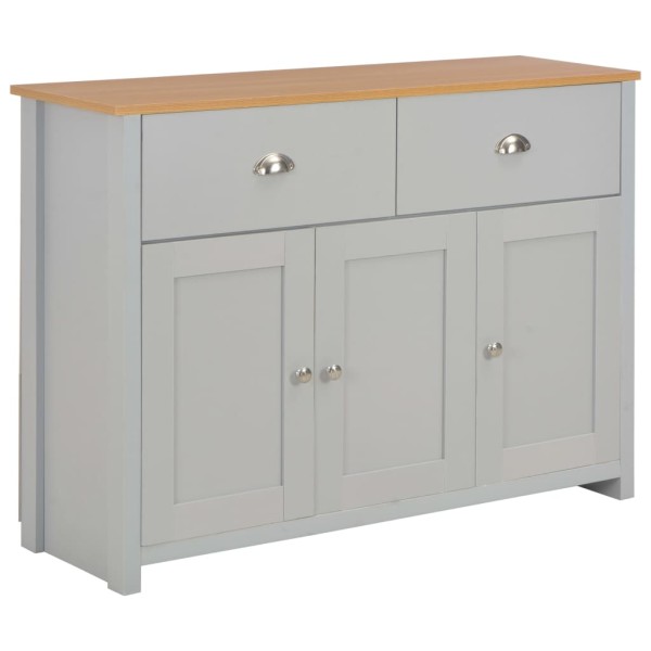 Side cabinet, gray, 112x35x81 cm