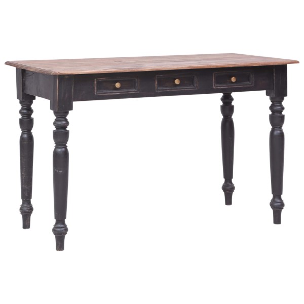 Table with 3 drawers, 117x57x75cm, solid mahogany