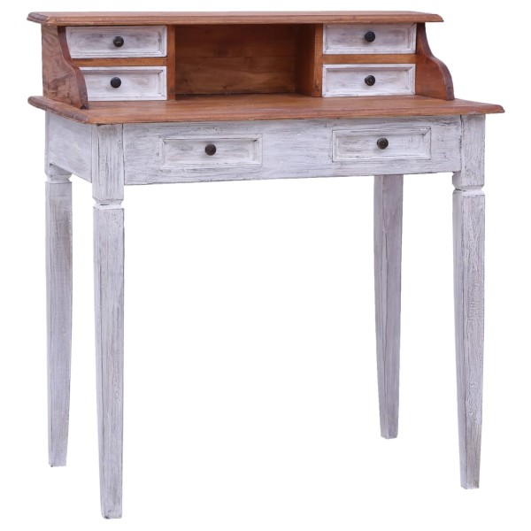 Desk with drawers, 90x50x101cm, mahogany