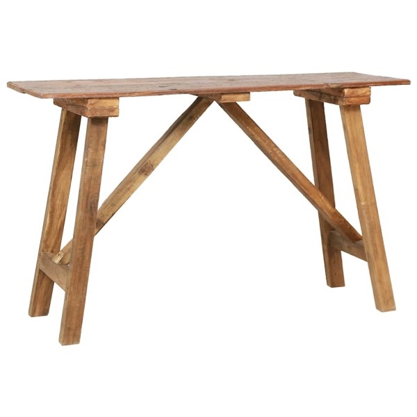 Console table, 130x40x80cm, mixed recycled wood