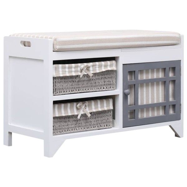 Corridor bench, white, 70x33.5x45cm, Paulov. medical