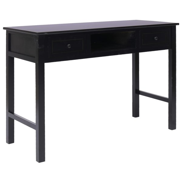 Desk, black, 110x45x76 cm, wood