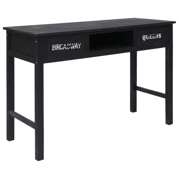 Console table, black, 110x45x76cm, wood
