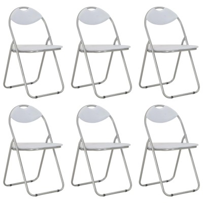 Folding dining chairs, 6...