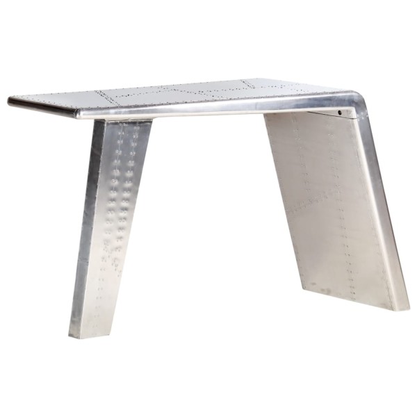 Aviator desk, silver, 112x50x76cm, metal