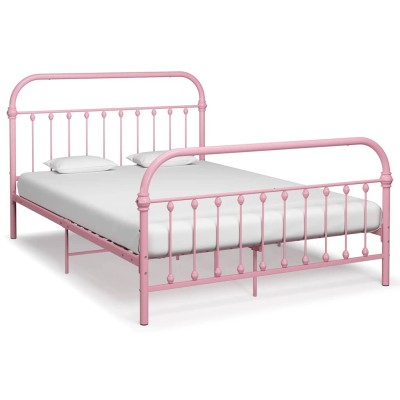 Bed frame, pink, 120x200cm,...