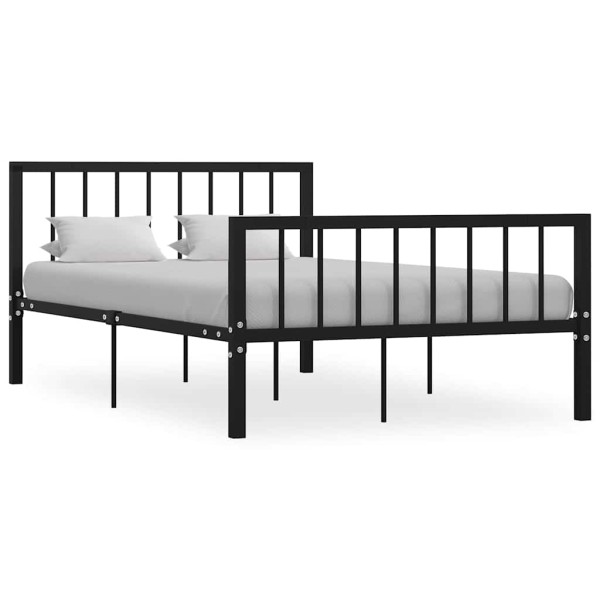 Bed frame, black, 120x200cm, metal