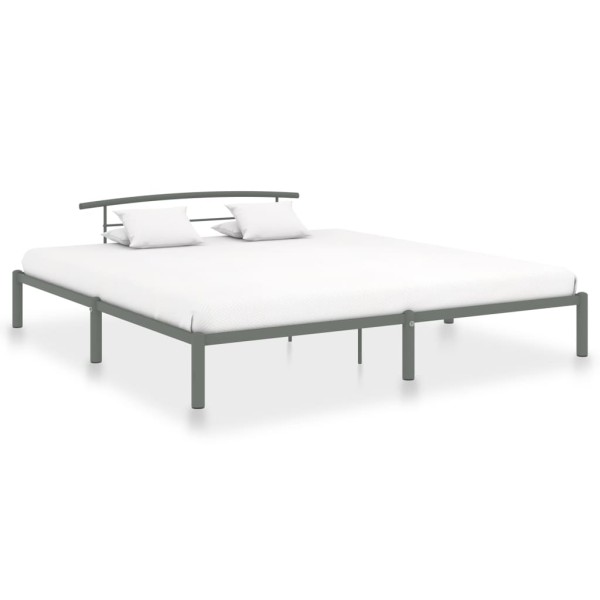 Bed frame, gray, 180x200cm, metal