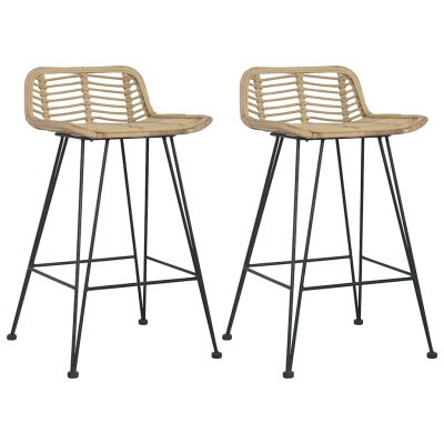 Bar chairs, 2 pcs., natural...