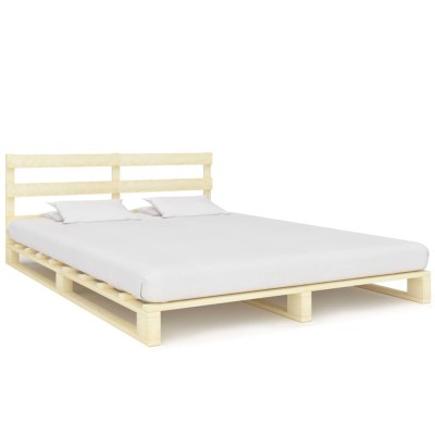 Bed frame made of pallets,...