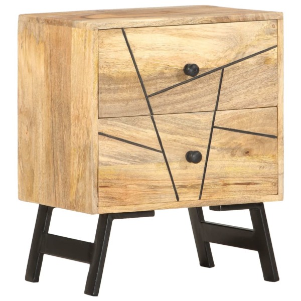 Bedside cabinet, 40x30x50cm, solid mango wood
