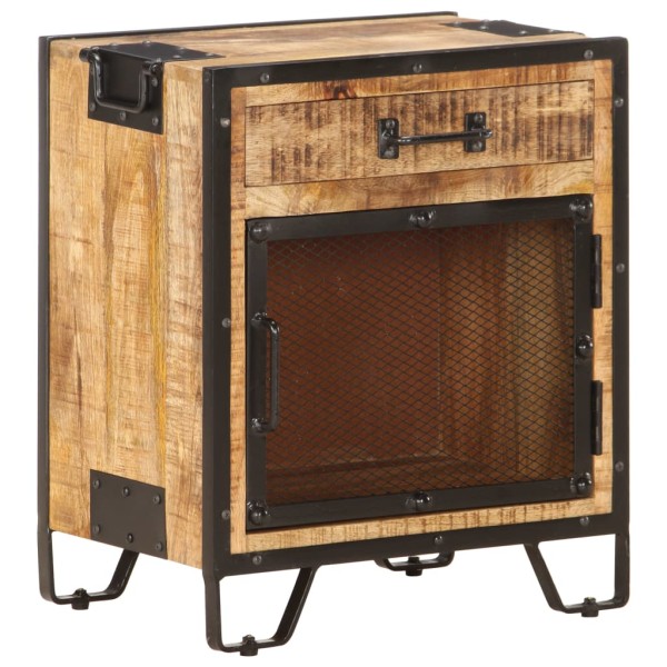 Nightstand, 43x30x51cm, untreated mango wood