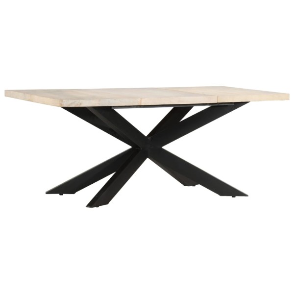 Dining table, 180x90x76cm, bleached mango wood massif
