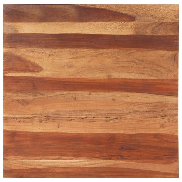 Table top, 80x80cm, solid acacia wood, 25-27mm
