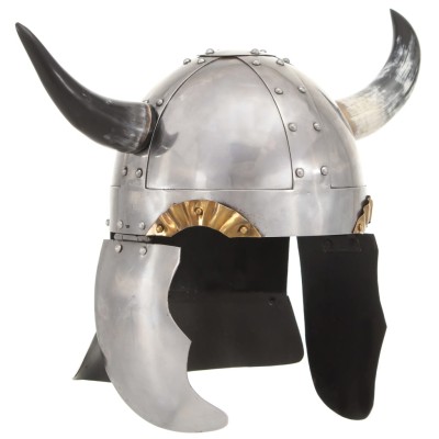 Viking helmet, silver,...