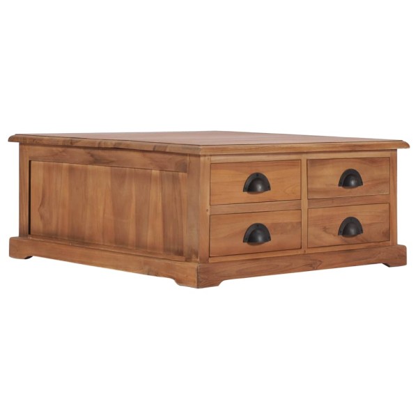 Coffee table, 68x68x30cm, solid teak wood