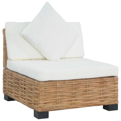 Armless sofa with cushions,...