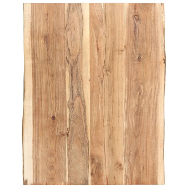 Table top, 80x(50-60)x3.8cm, solid acacia wood