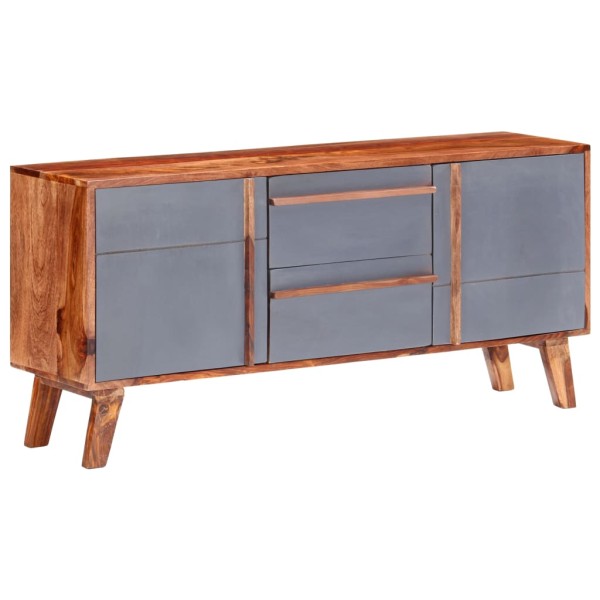 Side cabinet, gray, 120x30x55cm, solid wood