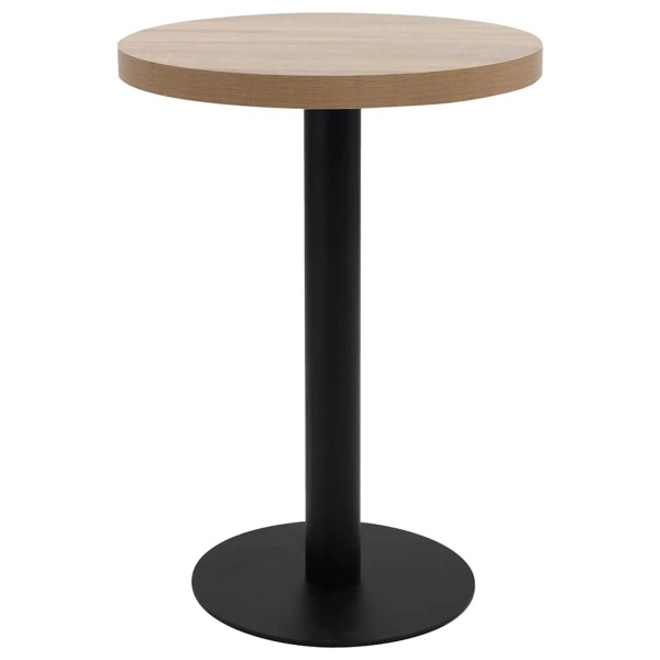 Bistro table, light brown, 60cm, MDF