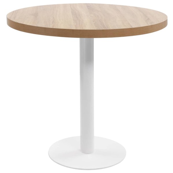 Bistro table, light brown, 80cm, MDF