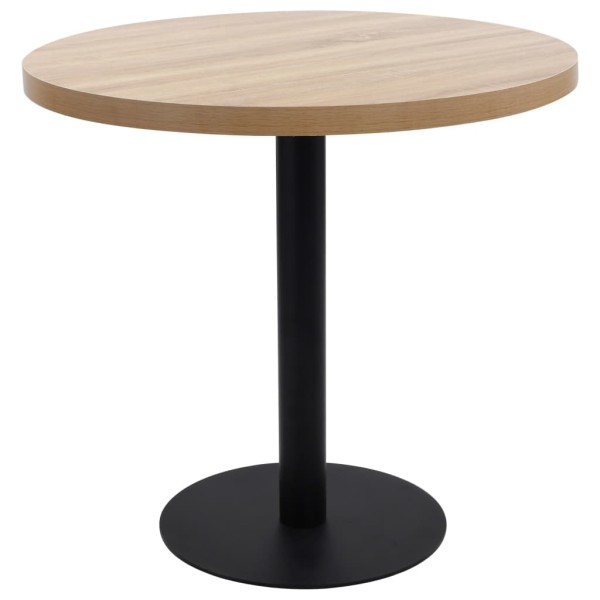 Bistro table, light brown, 80cm, MDF