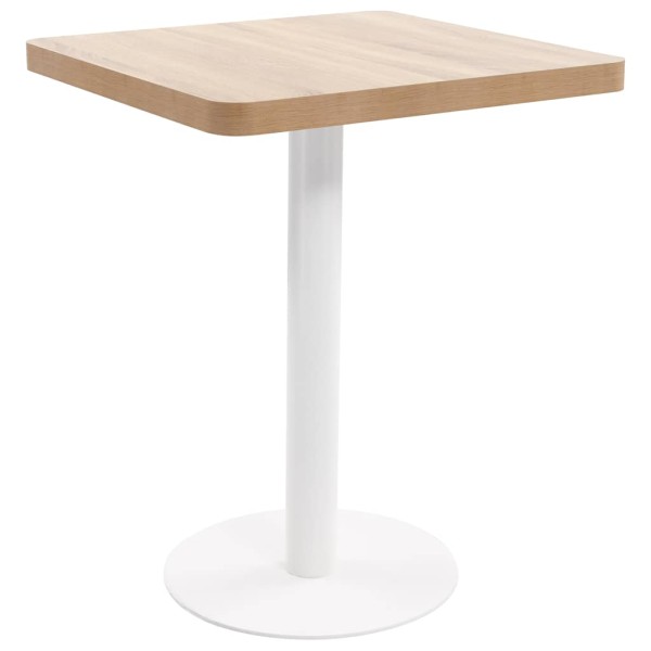 Bistro table, light brown, 60x60cm, MDF