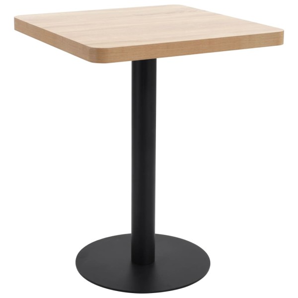 Bistro table, light brown, 60x60cm, MDF