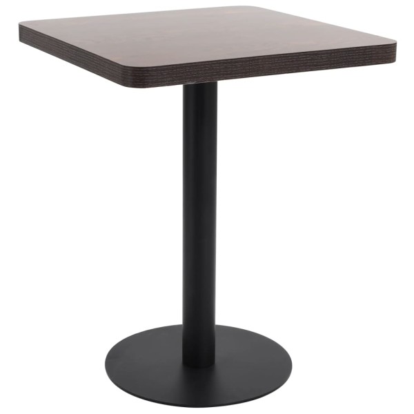 Bistro table, dark brown, 60x60cm, MDF