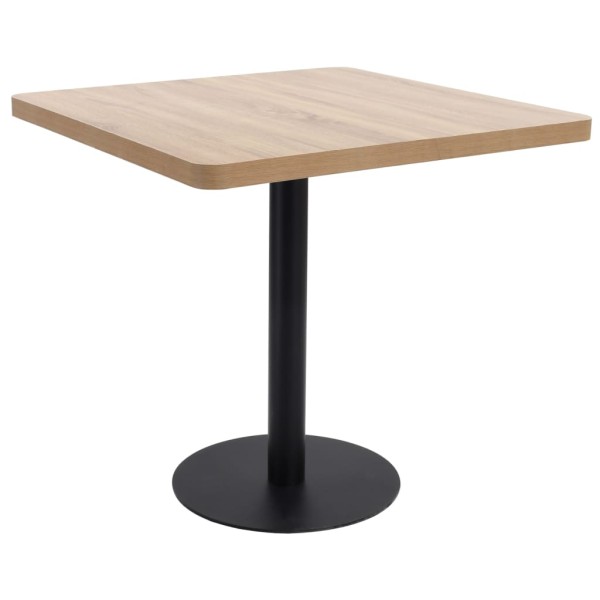 Bistro table, light brown, 80x80cm, MDF