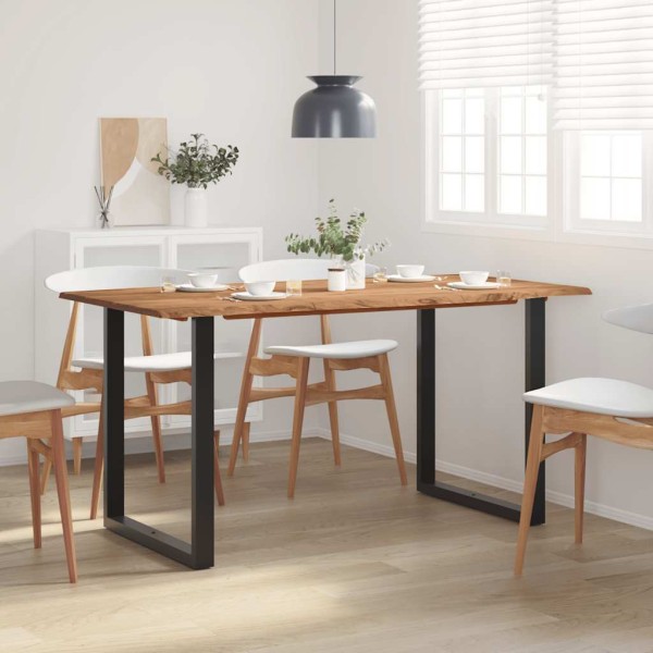 Dining table, 154x80x76cm, solid acacia wood