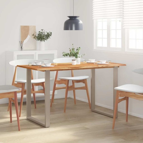 Dining table, 140x70x76cm, solid acacia wood