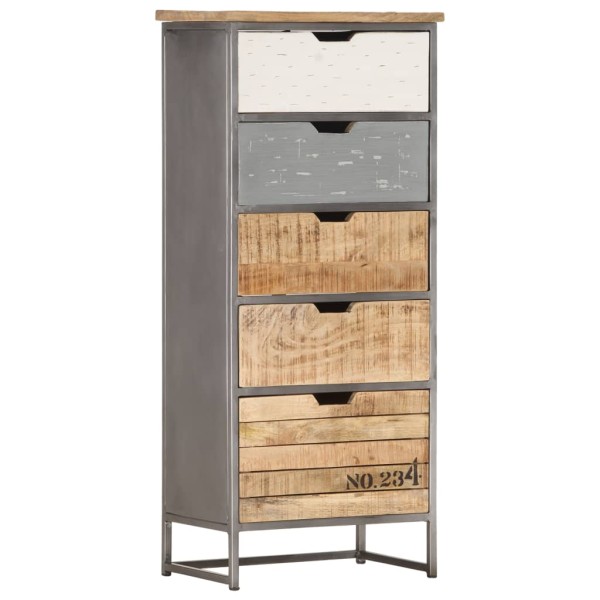 Cabinet with drawers, 45x30x105cm, solid mango wood