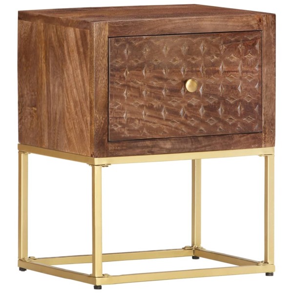 Bedside cabinet, 40x30x50cm, solid mango wood