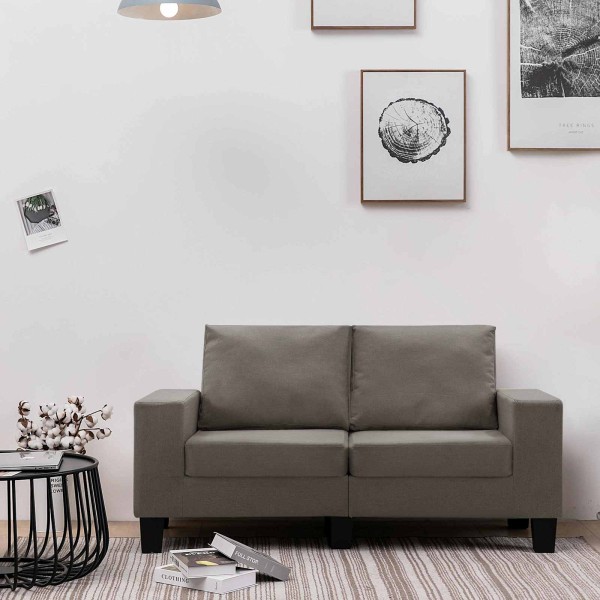 Sofa Taupe Dvivietės audinys