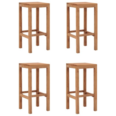 Bar stools, 4 pcs., solid...