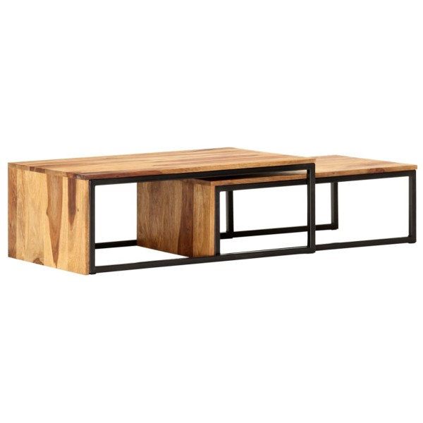 Stackable tables, 2 pcs., massif of pink dalbergia