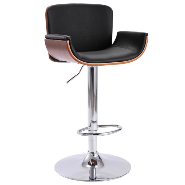 Bar stool, black color, artificial leather