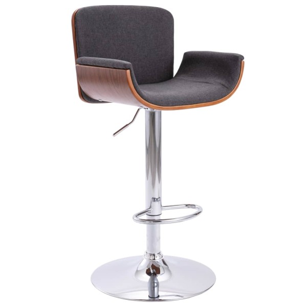 Bar stool, gray color, fabric