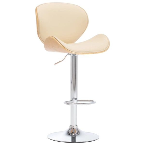 Bar stool, cream color, artificial leather