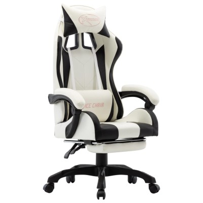 Gaming chair with footrest,...