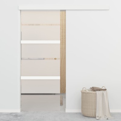 Sliding door with stops,...