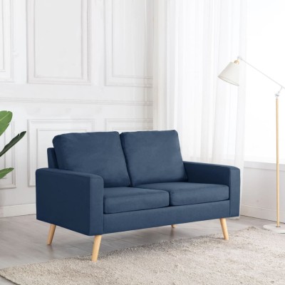 Double sofa, blue, fabric