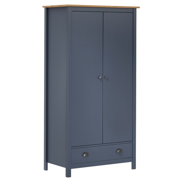 Hill wardrobe, gray, 89x50x170cm, pine, 2 doors