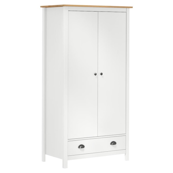 Hill wardrobe, white, 89x50x170cm, pine, 2 doors