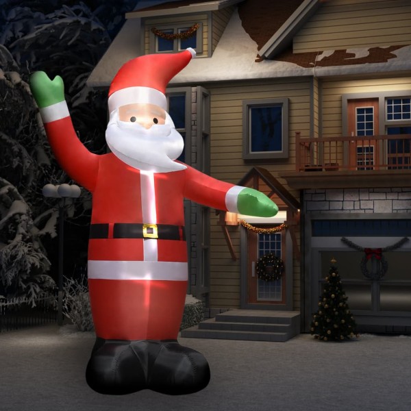 Inflatable Santa Claus with LED lights, 4.5m, IP44