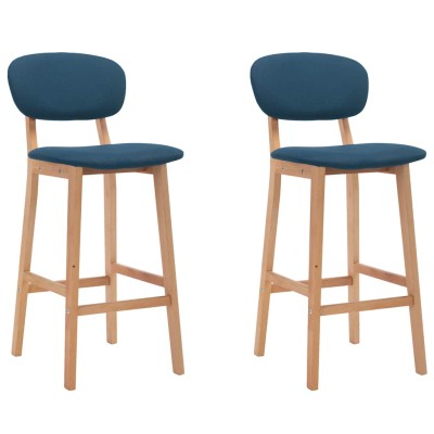 Bar stools, 2 pcs., blue...